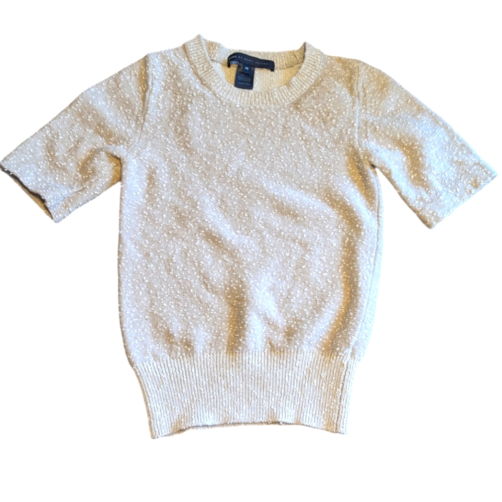 Marc by Marc Jacobs Wool Blend Short Sleeve Sweater XS